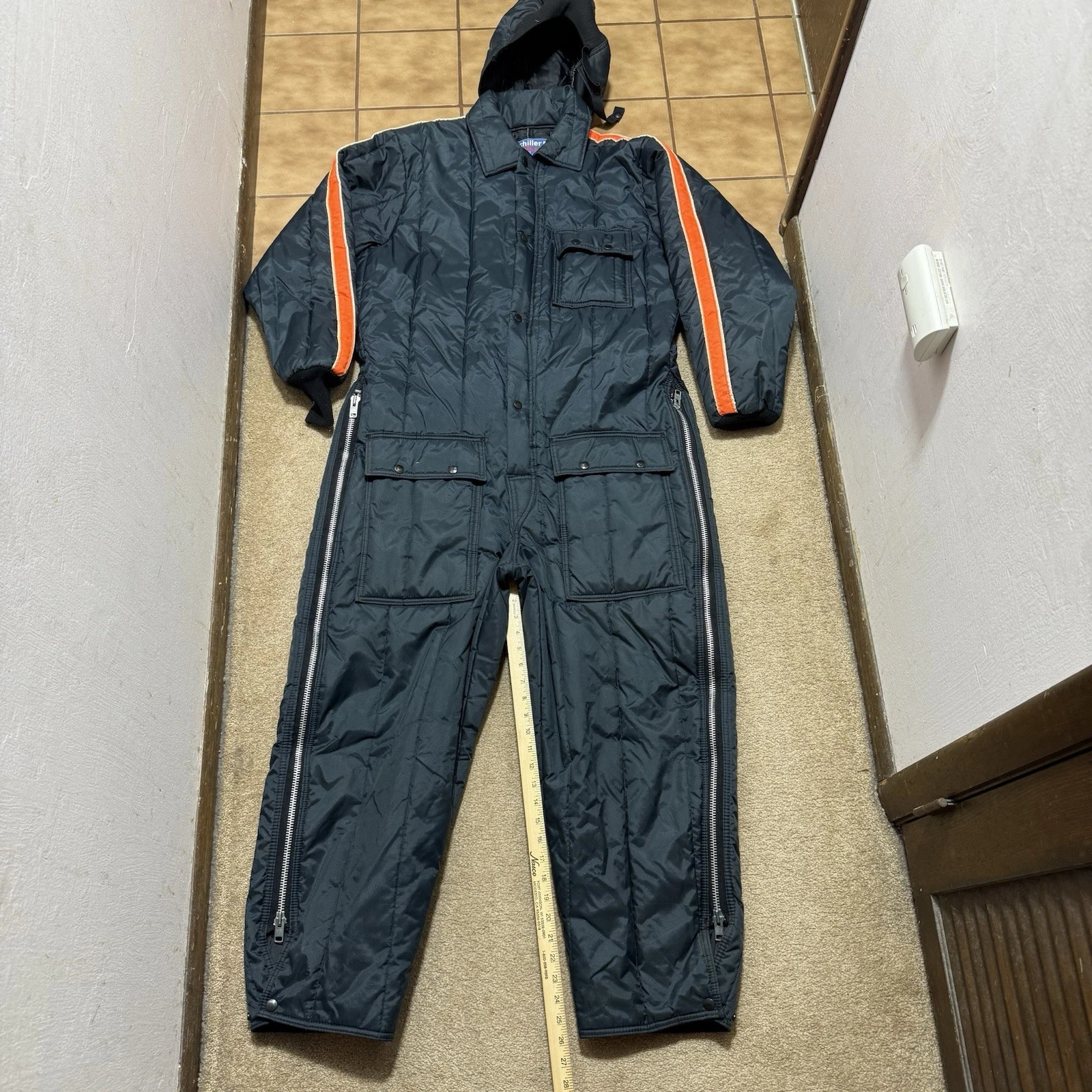 Vtg Chiller Killer Saftbak Sz XL Coveralls SnowWorkwear/Outdoor Blue Made in USA