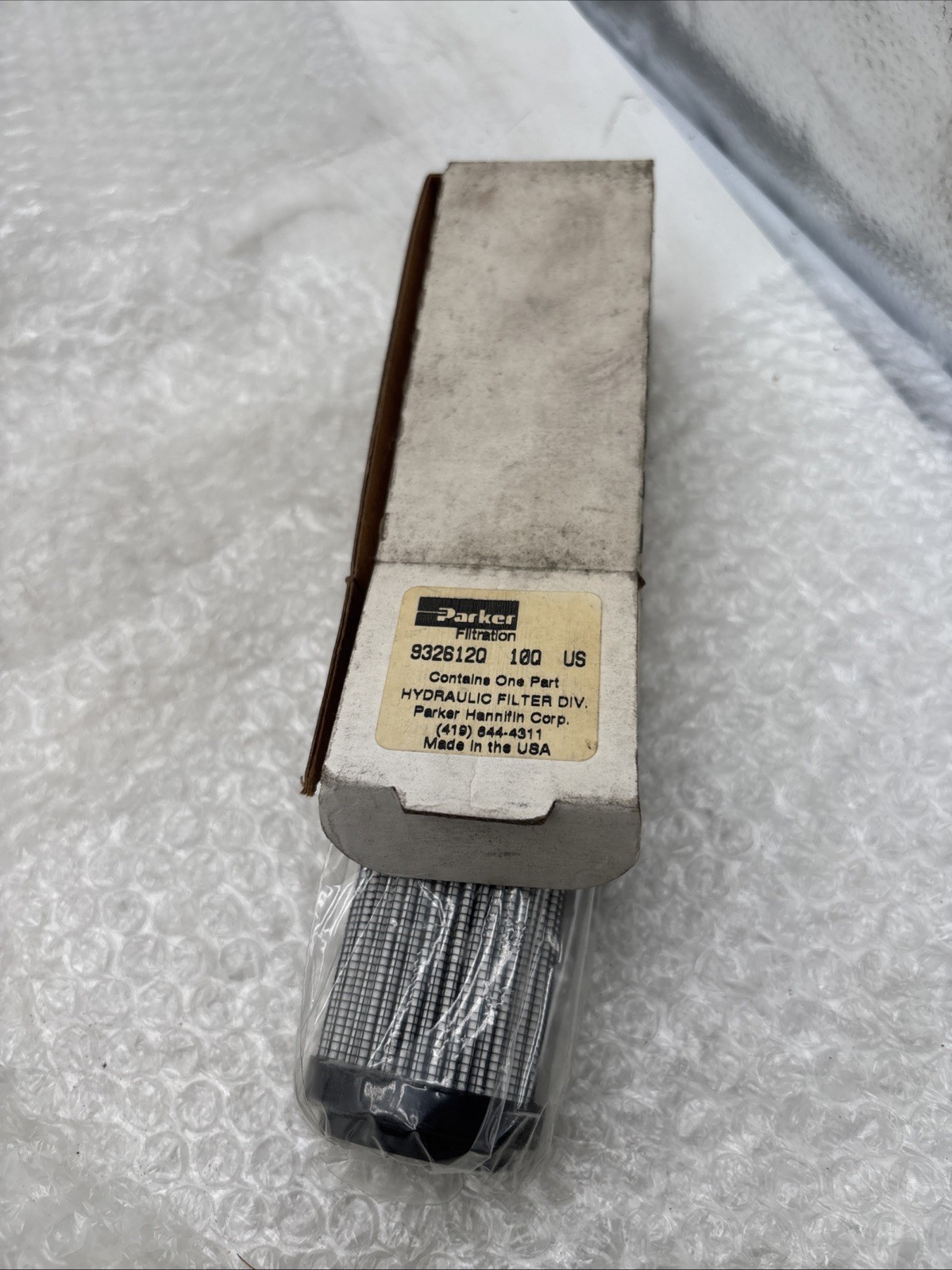 Parker 932612Q Hydraulic Filter; 15gpm; 150psi Wrapped In Plastic