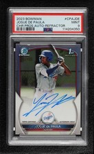 2023 Bowman Chrome Prospect Refractor /499 Josue De Paula PSA 9 MINT Auto 10z2