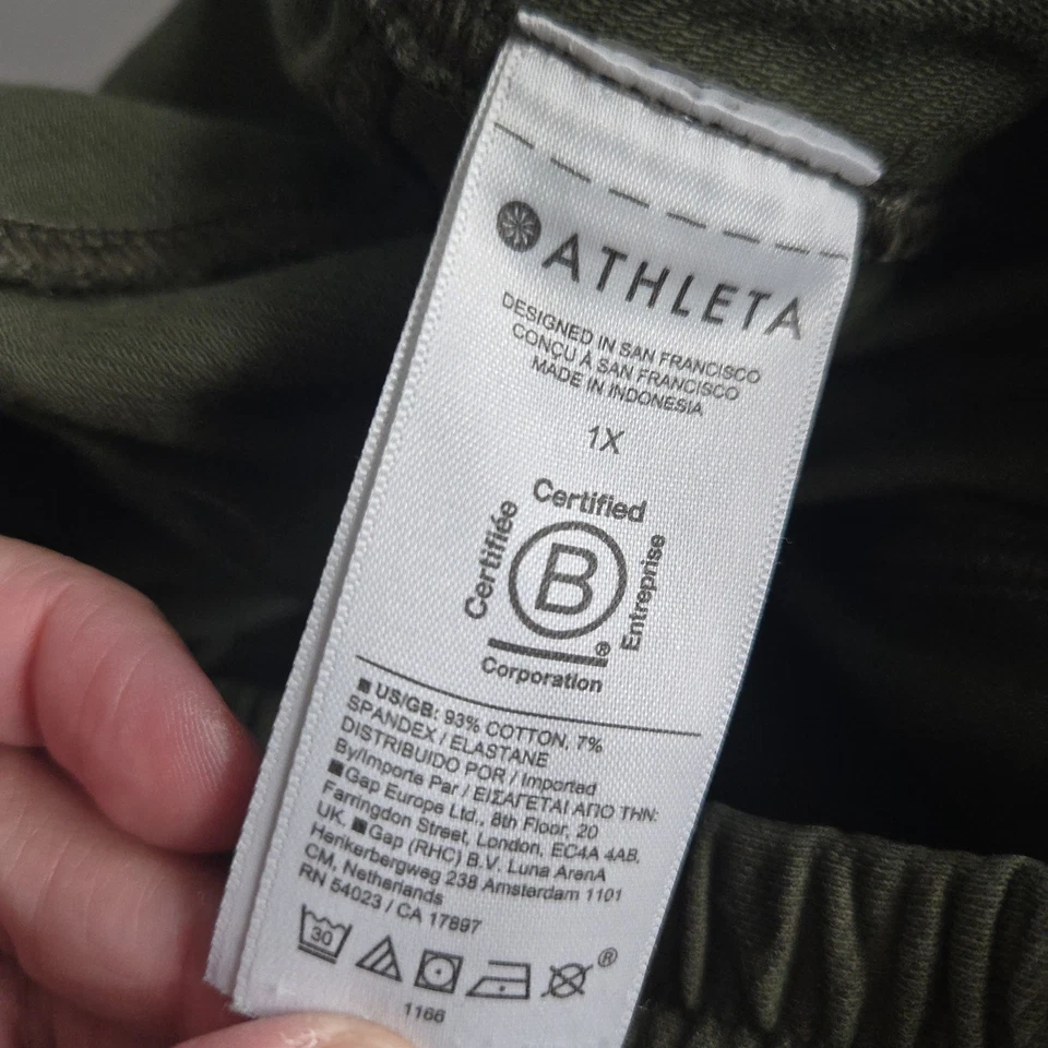 Pantalones de mujer Athleta talla grande verdes talla 1X Foto 4 de 4