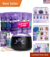 Luxury Waxing Kit Featuring Digital Warmer  Scented Beads - Sensitive Skin Safe