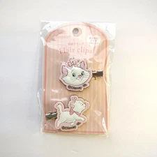 Set of 2 Disney Hair Pins, Aristocats Marie, Lion King Simba, Ariel & Flounder