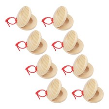 8 Pcs Orff Round Dance Board Children's Rhythm Instruments Castanets Musical