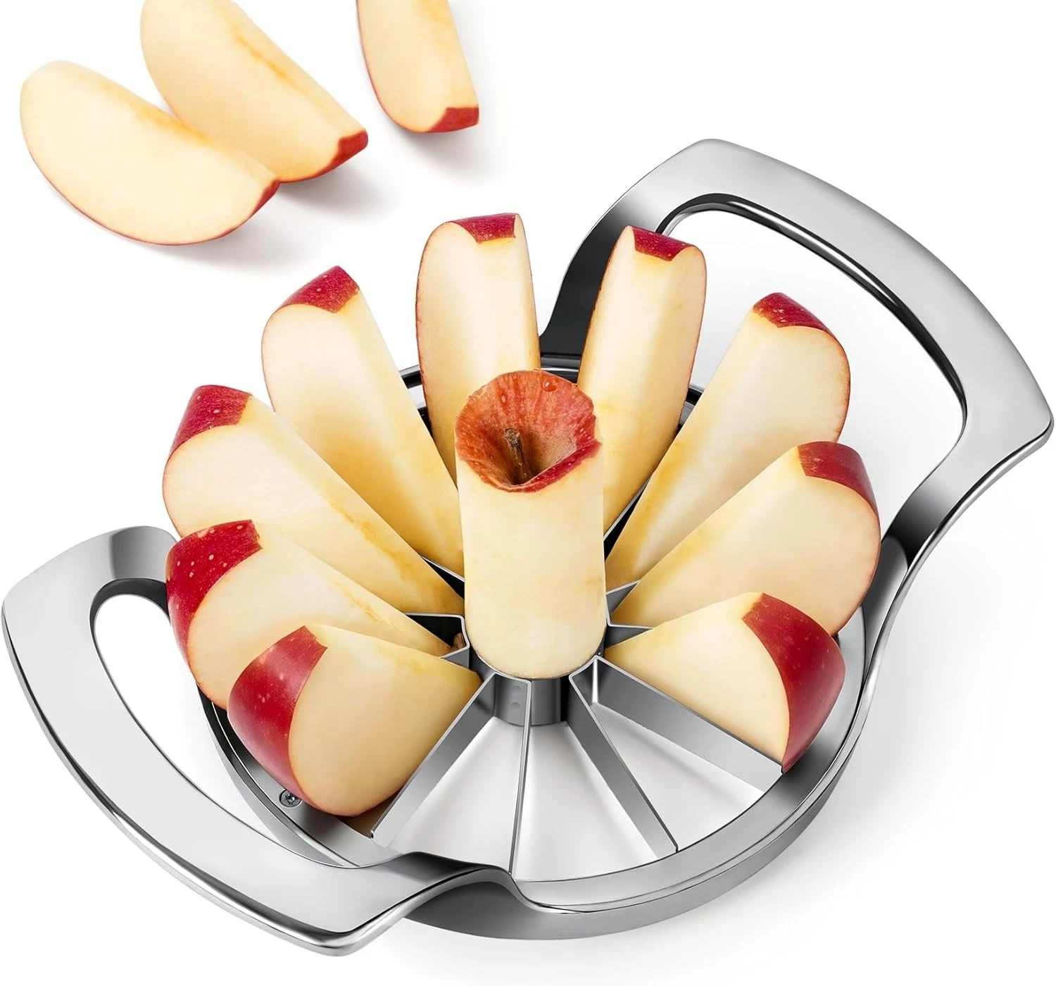 4.72 inches Apple Slicer,12-Blade Extra Large Apple Corer, Heavy Duty Stainless
Opens in a new windo