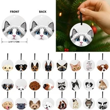 Metal Hanging Ornament for Car Rearview Mirror / Christmas Xmas Tree Decor