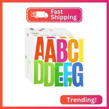 5 Inch Letter Stickers, 122 Pieces Self Adhesive Alphabet Number Sticker for Mai