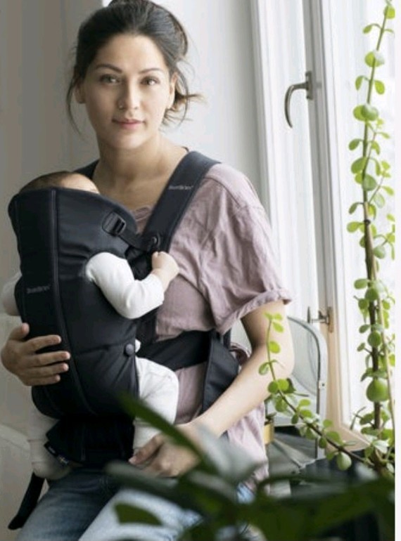 BabyBjörn Baby Carrier Mini Black Infant Newborn Carrier Adjustable Straps-image