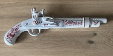 Insolite céramique Desvres Gabriel Fourmaintraux réplique pistolet à silex pirat