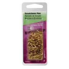 1 PK 18 Ga x 5/8 Inch L Brass Escutcheon Pins 2 oz Hardware Accessories