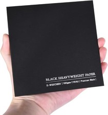 4.9x4.9 Inches Black Paper Sketchbook,30Sheets 180gsm 180gsm-black paper