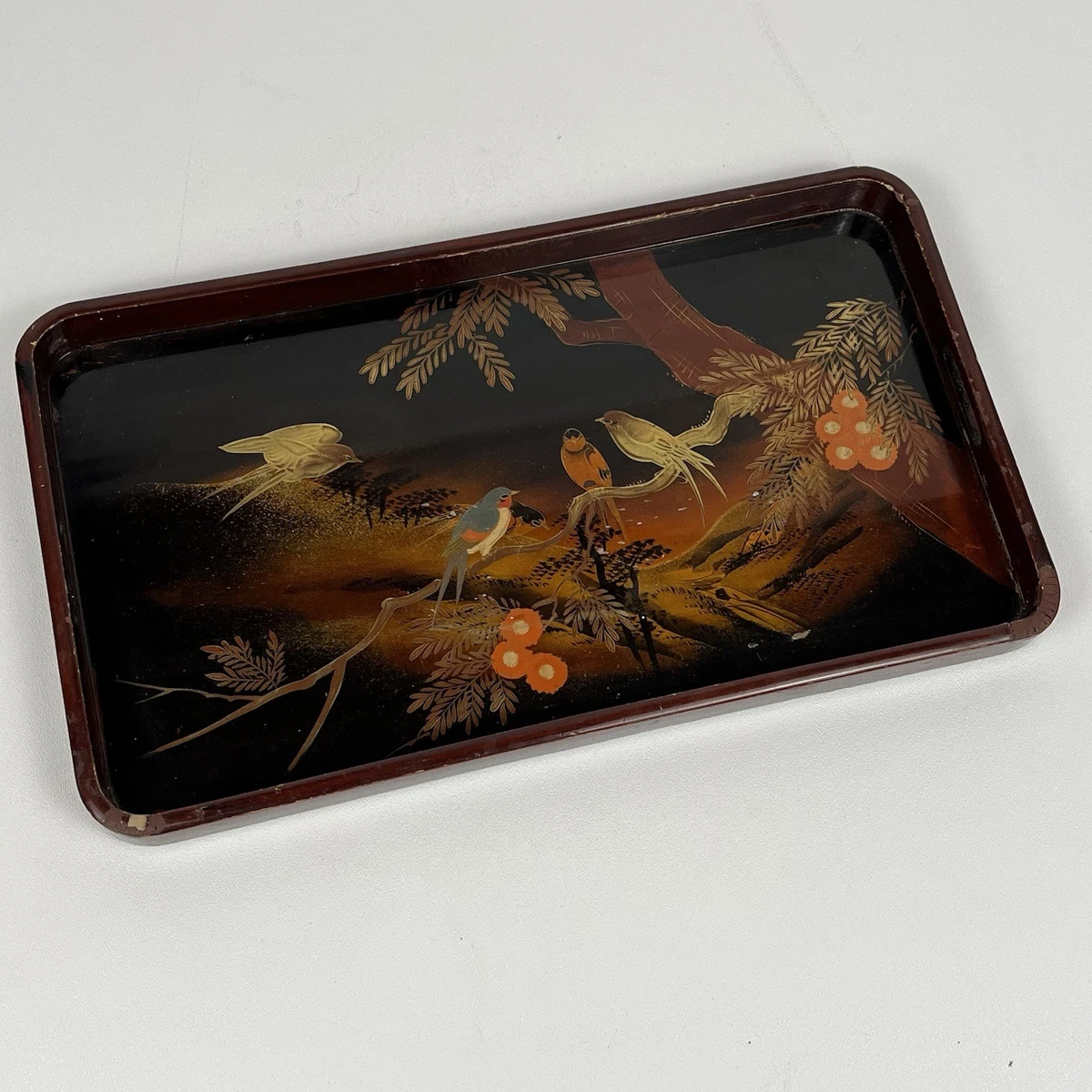 复古日本漆器托盘其他日本收藏品1900-现在| eBay