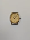 Vtg Seiko LASSALE 14k Gold Bezel Watch Womens 20mm RUNNING Rare