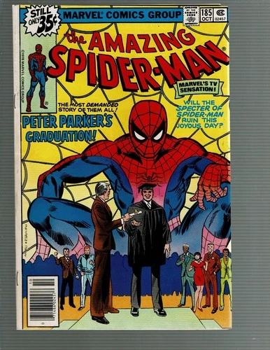 Amazing Spider-Man 185 Peter Graduates College F/F-