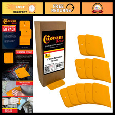 3" Plastic Body Filler Spreader Tools - 50 Pack for Automotive, Putties, Epoxy,