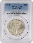 1942 Walking Liberty Silver Half Dollar DDR FS-801 AU58 PCGS