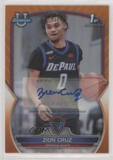 2022-23 Bowman U Chrome Prospect Orange Refractor 10/25 Zion Cruz #91 Auto 09j9