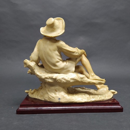 Statua Capodimonte di G. Armani con ragazzo con cesta di frutta 24,5x12 cm - Picture 4 of 10