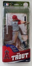 McFarlane MLB MIKE TROUT LA ANGELS BRONZE LEVEL GRAY UNIFORM SILVER SLUGGER BAT