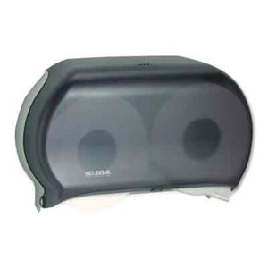 San Jamar Twin 9" Jumbo Tissue Dispenser 19 x 5 1/4 x 12 - DAMAGED