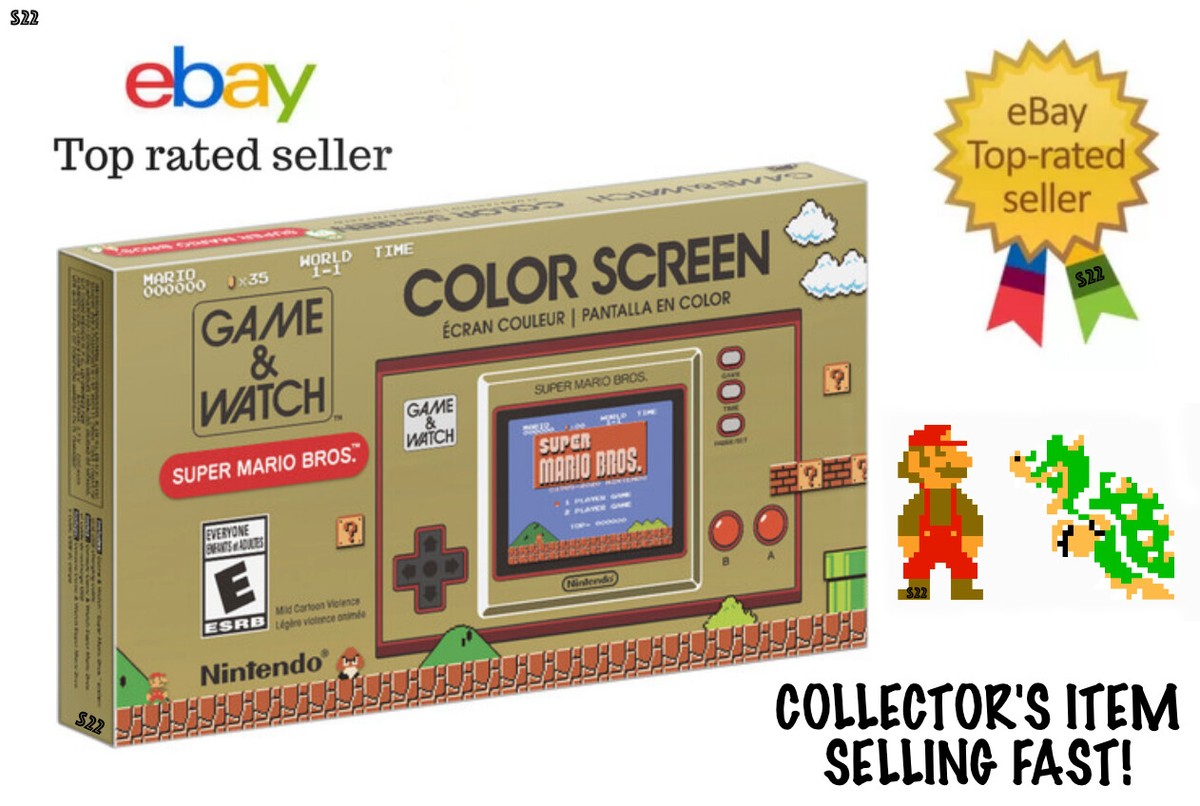 Game and Watch Super Mario Bros. - Color Screen, Clock, Lost