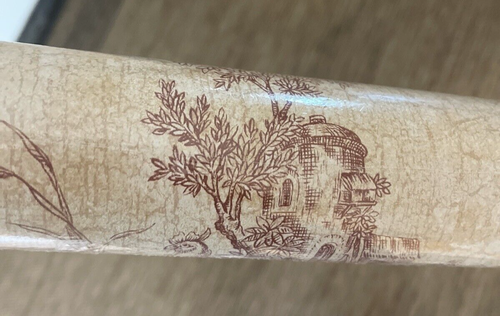 Vintage Imperial Russet Gold Toile Pagoda Wallpaper Double Roll 56 sq. ft. NOS - Picture 17 of 19