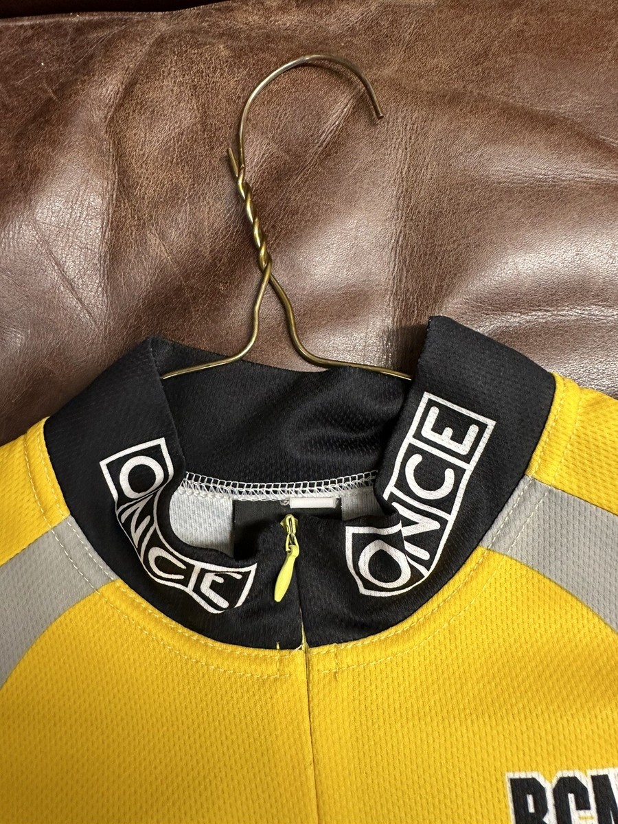 Maillot Vintage Cyclisme Giant ONCE Eroski – Taille M – Manches Courtes, été