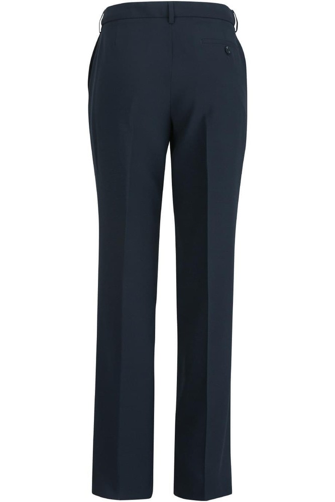 Factory New Essential Flat Front Work Pant Dark Navy  100% Polyester Hook & Eye