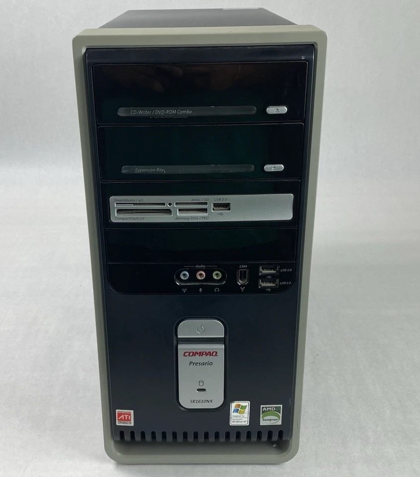 HP Presario SR1610NX MT AMD Sempron 3200+ 1.80GHz 1GB RAM No HDD No OS - Image 2 of 4