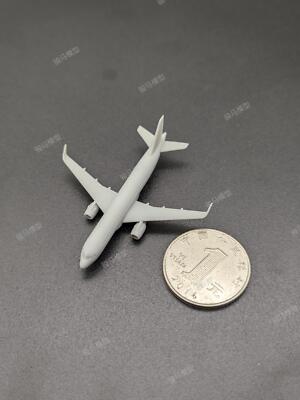 3d Printed1/700/400/350 French Airbus A320 aircraft model with engraved lines