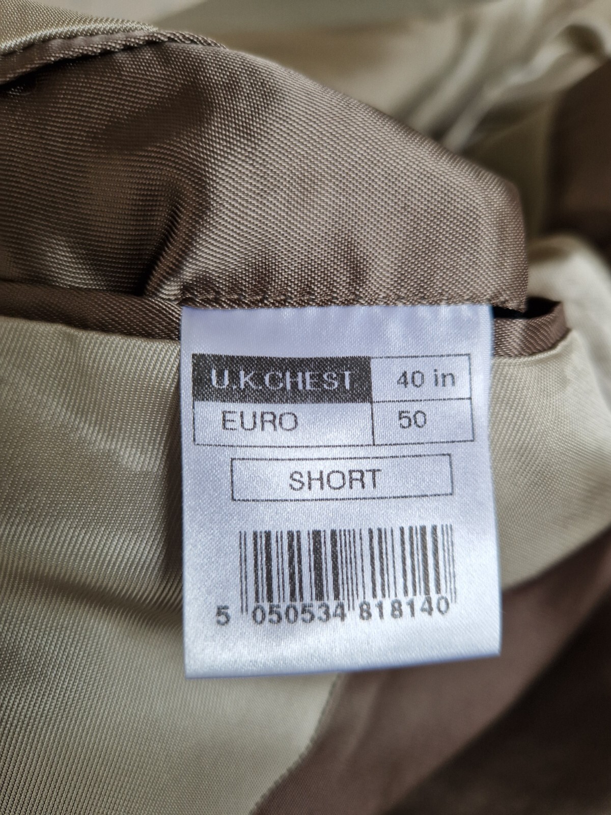 Brand New Gents suit (Beige) image 4