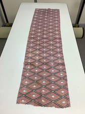 Japanese Vintage Kimono Fabric cloth Boro Dark Red Tradition ivy Dirt 53.5x14in