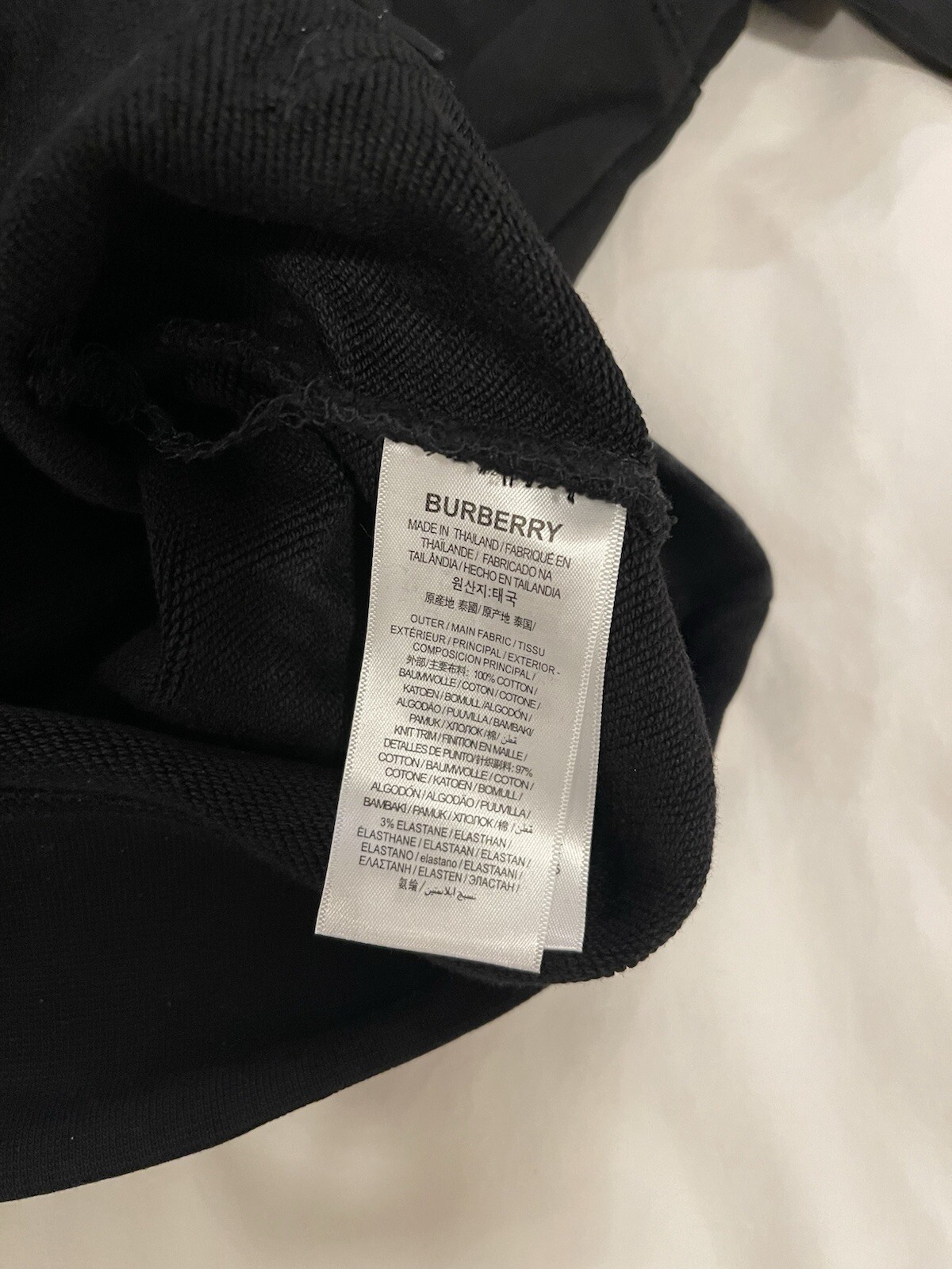 Authentic BURBERRY TB Monogram Black Sweatshirt, … - image 10
