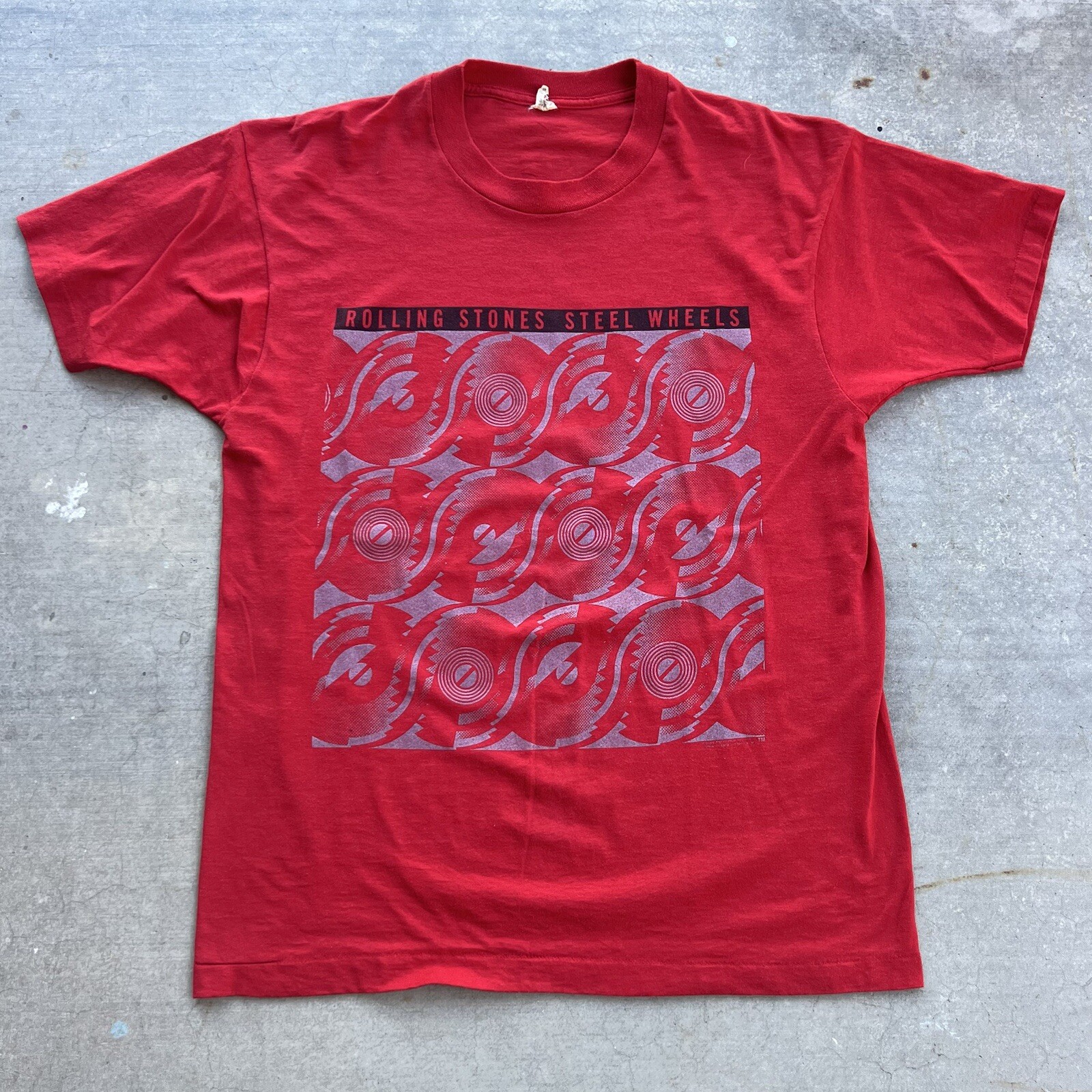 Rolling Stones — Steel Wheels crew vintage concert t-shirt