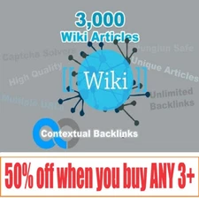 Wiki SEO Backlinks from 3,000 Wiki Articles