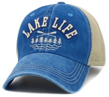 Lake Life Mesh Snapback Cap   Vintage Blue & ...