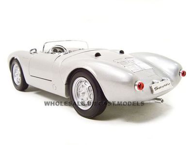 No288 ミニカー1/18箱あり PORSCHE 550 A SPYDER PORSCHE 550A SPYDER SILVER 1/18 DIECAST MODEL CAR BY MAISTO 31843