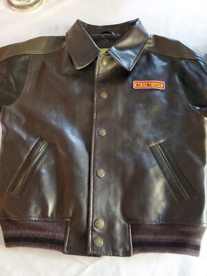 Whispering Smith London Black Faux Leather Jacket Size Youth  Boys/Teens?