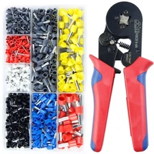 670PCS Cable Cord Pin End Bootlace Ferrule Terminal Set Wire Crimper Connectors