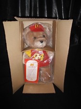 NASCAR FAN BEAR 94 BILL ELLIOTT MCDONALDS 16" PLUSH HAMILTON COLL TAG COA NEW