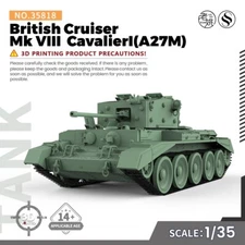 SSMODEL SS35818 1/35 Military Model Kit British Cruiser Mk VIII  CavalierI(A27M)
