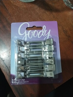 Goody So Secure Hair Clips 12 PCS Silver Metal Snap Styling