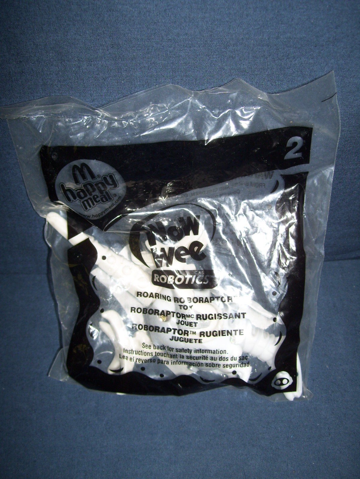 McDonalds Happy Meal Wow Wee Robotics Roaring Roboraptor #2 New &amp; Sealed 2007