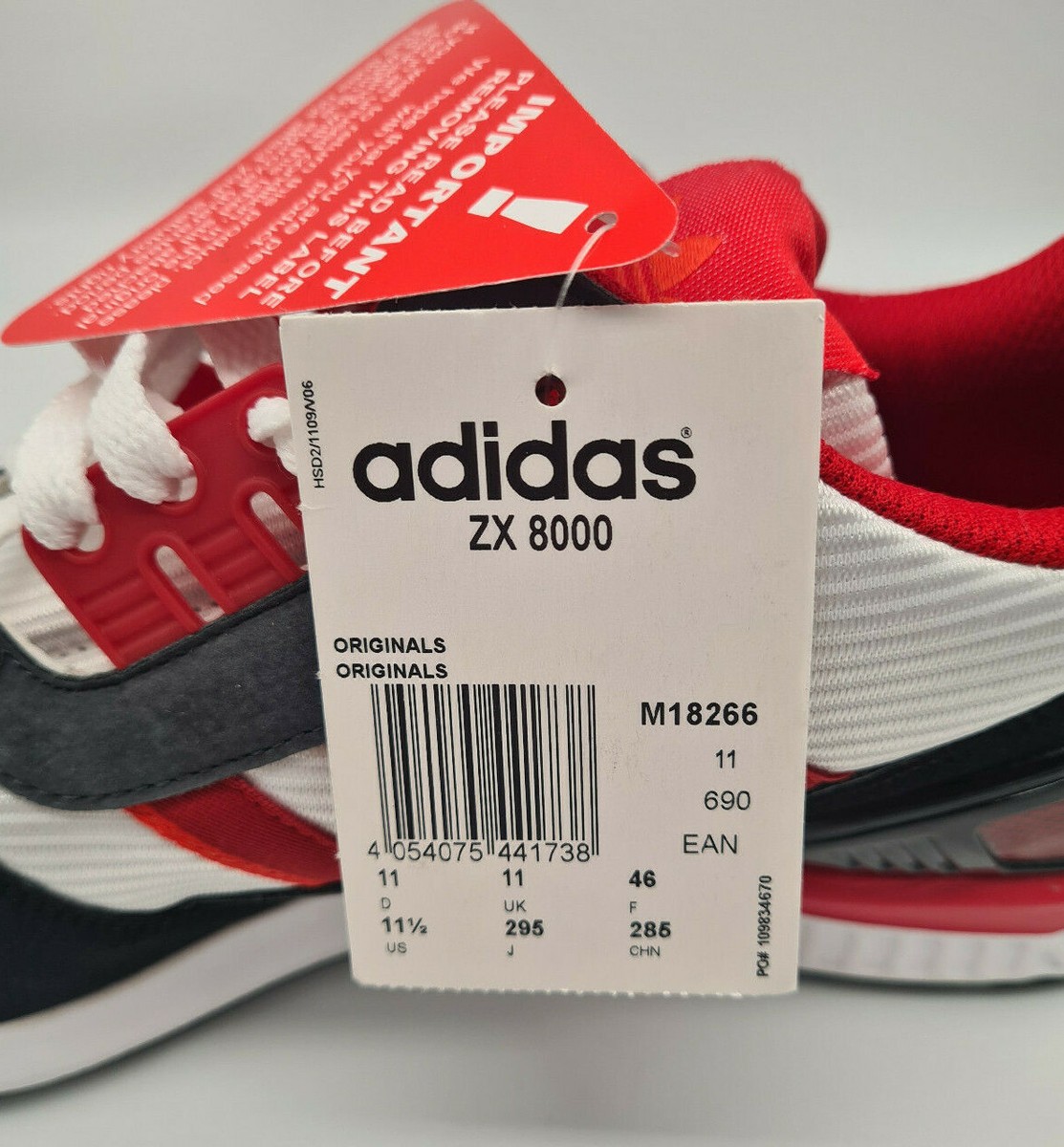 Adidas ZX 8000 Torsion Uk Size 11 New M18266 Classic Shoes | eBay UK