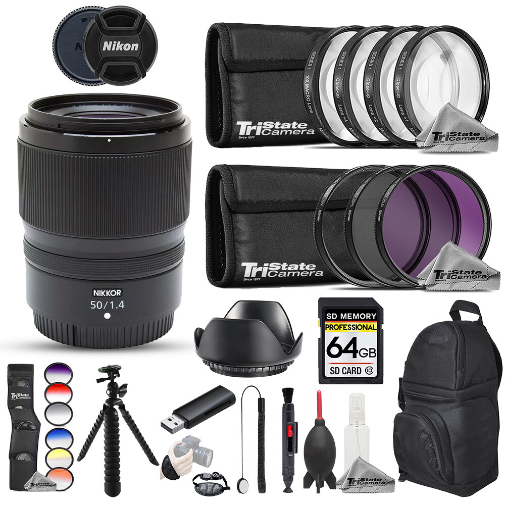 Nikon NIKKOR Z 50mm f/1.4 Lens - 23pc Pro Bundle | eBay