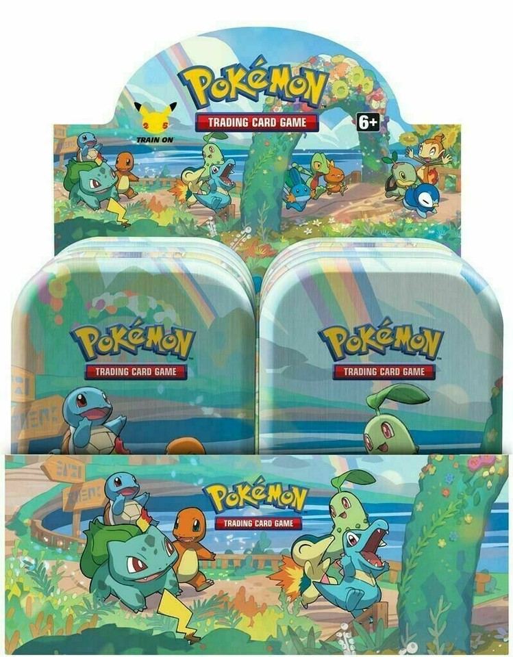 Pokemon Celebrations Mini Tins Display Box | Contains 8 Tins | 3 Packs ...