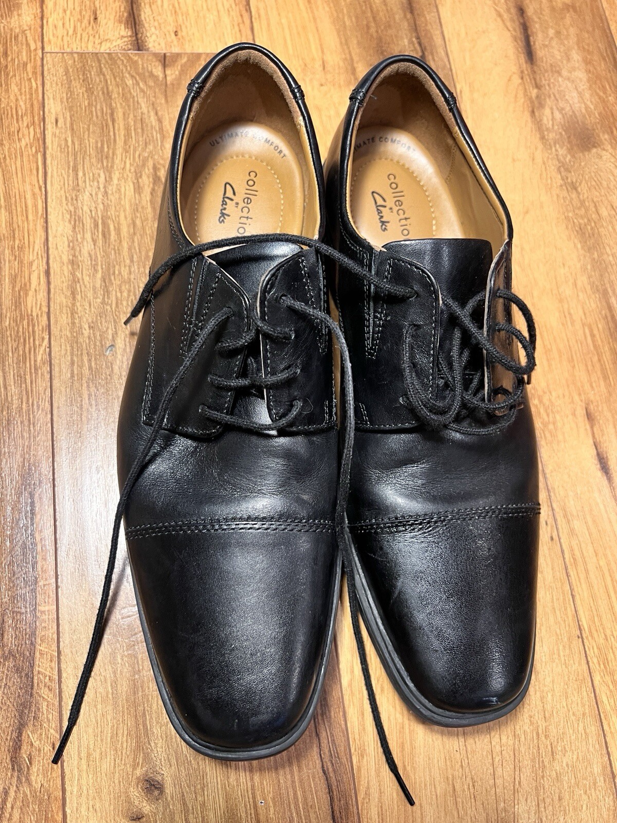 SAOLA Collection by Clarks Scarpa elegante Oxford nera punta a cappuccio comoda uomo 9