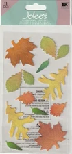 Jolee's Boutique 3-D Fall LEAVES Theme Epoxy stickers 63844 Fast FREE Ship!