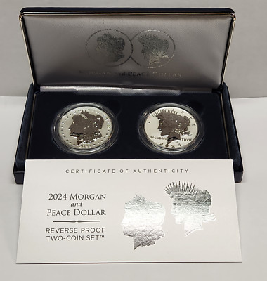 2024 morgan peace reverse proof silver dollar set free shipping in hand ...