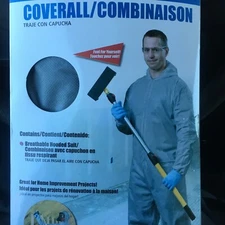 ADO Dry Use Performance Breathable Hooded Suit Coverall Size L/XL ProTec Series