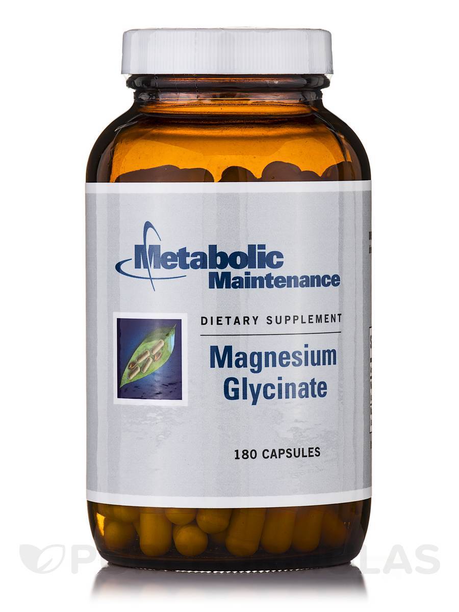 Magnesium Glycinate - 180 Caps - Metabolic Maintenance